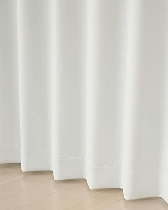 5317 Light Gray LGY Blackout Grade Solid 100cm Wide X 205cm Set of Thick "Mukku" Curtains, 1, Full-Dull, Color, Insulated, Long, 2, 100x205cm,