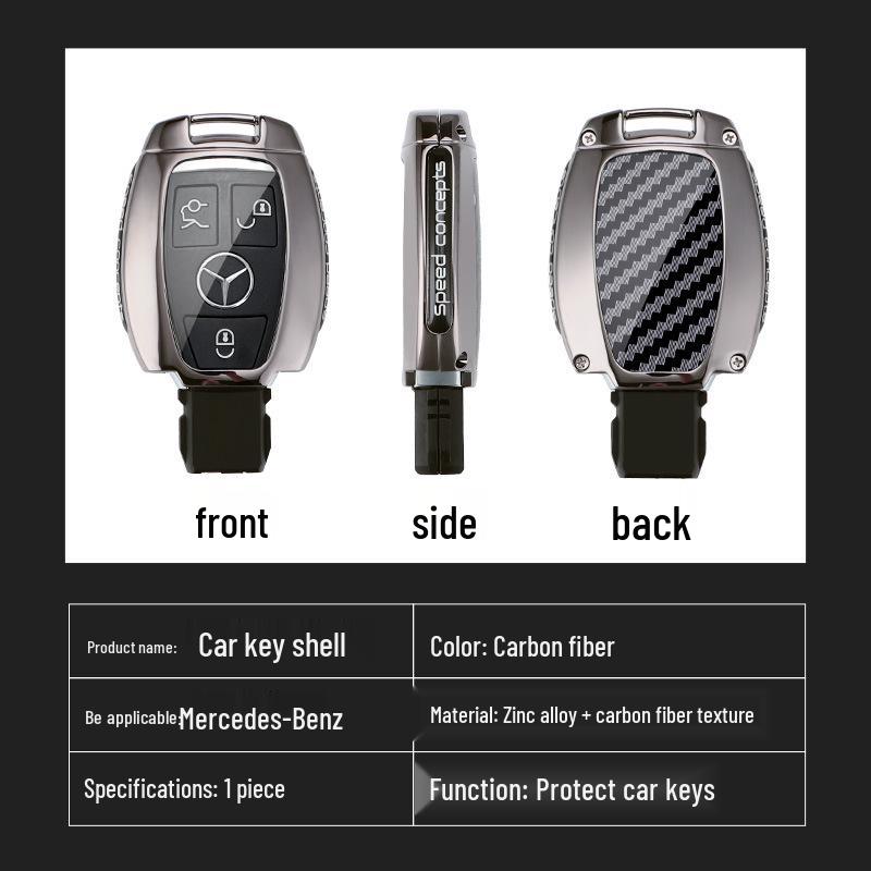 Protective Cover for Mercedes C-Class GLA E260 W204 SLK Old Model Key Shell Remote