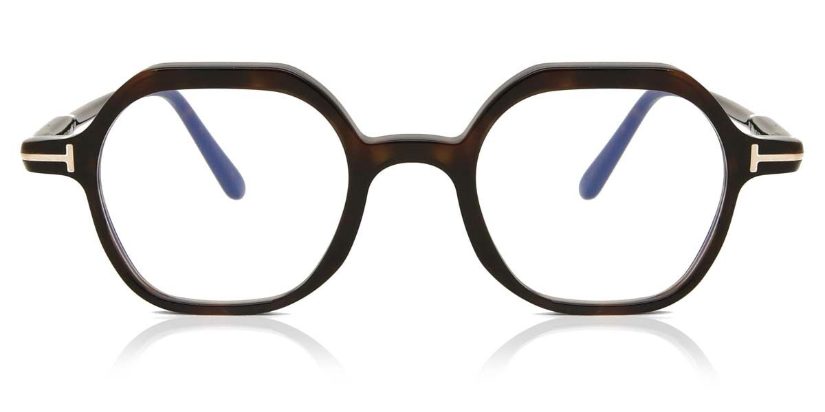 

Tom Ford Ft5900 B Blue Light Block 052 Men Eyeglasses Dark Tortoise/46