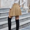GMXIA Women's Fashion Vintage Corduroy High Waist Skirt