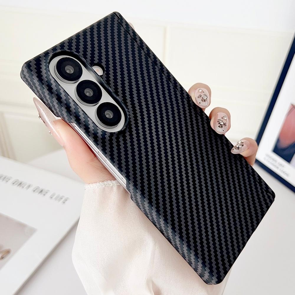 Luxury For Magsafe Magnetic Carbon Fiber Hinge Case For Samsung Galaxy Z Fold 7 6 5 Ultra Thin PC Protection Cover For ZFold7