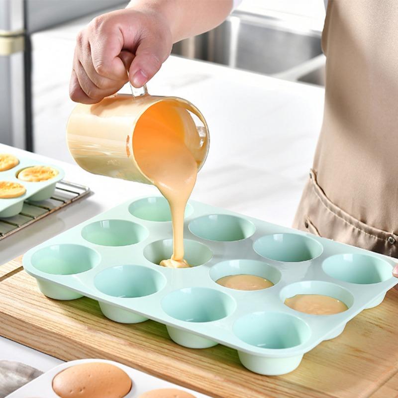 12/24 Holes Silicone Baking Mold for Baking 3D Bakeware Chocolate Round Sphere Mold Cupcake Pan Cake DIY Muffin Kitchen Tools