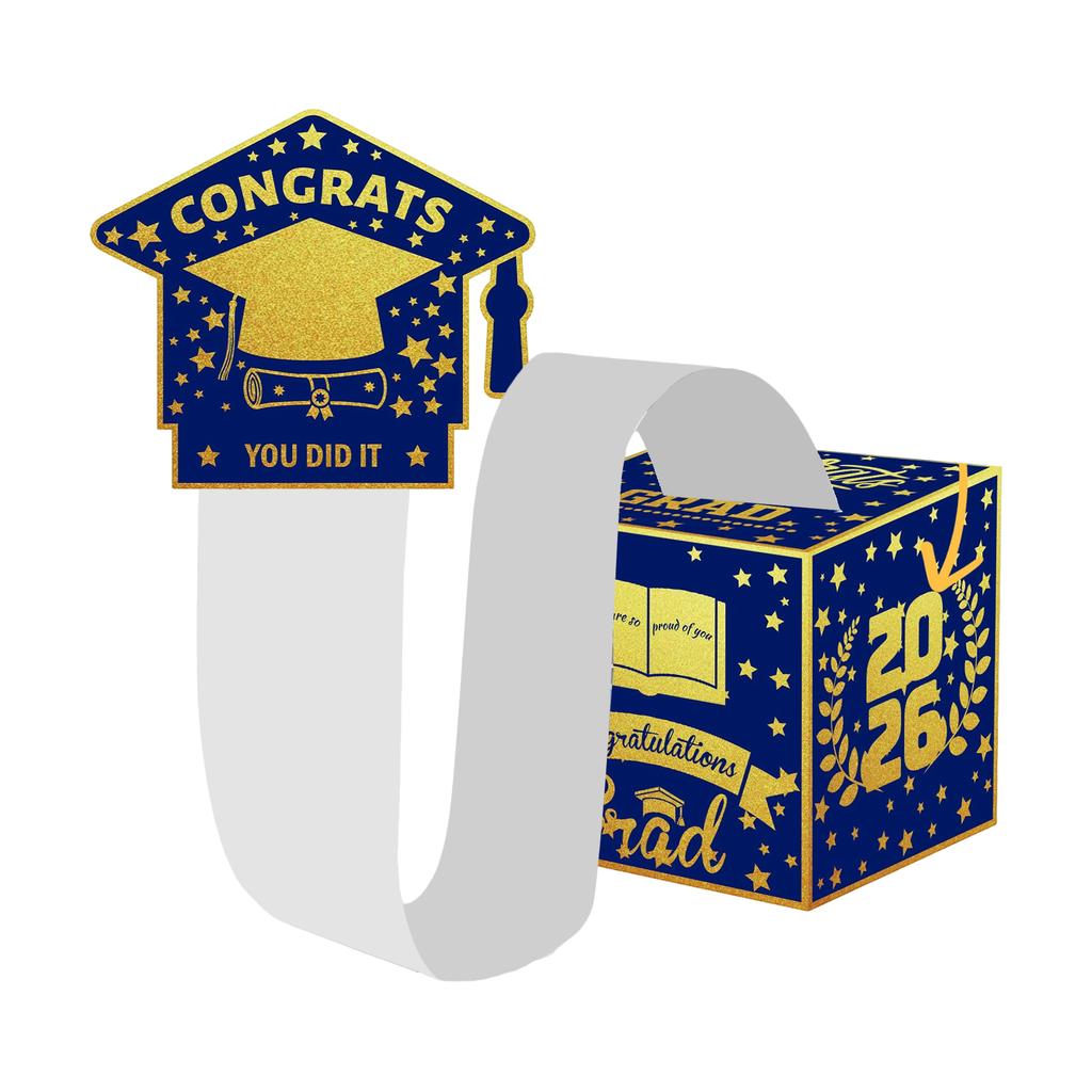 Graduation Theme, Money Gift Box, Party Game, Draw Money, Surprise Box Decoration, Paper Lottery Box