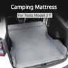 For Tesla Model 3 Y 2017-2024 High Quality Mattress Outdoor Camping Portable Suede Memory Cotton Fabric Car Trunk Travel Bed