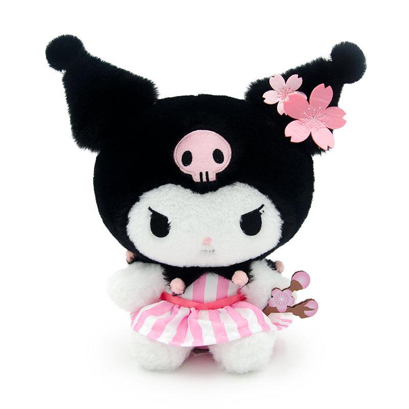 Sanrio Hello Kitty, My Melody & Kuromi Cherry Blossom Plush Doll Collection