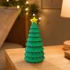 Star Topper Tree Statue 3D Printed Christmas Figurine, Yellow Statue, Mini Small Ornament Decoration for Home Office, Gift Xmas Holiday Party
