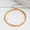 24K Gold Phoenix Tail Jewelry Ladies Retro Niche Design Hollow Personality Bracelet