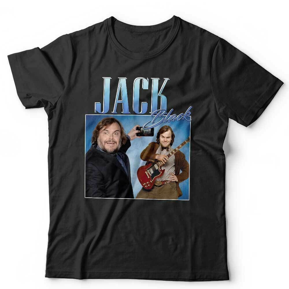 Jack Black Tshirt Appreciation Unisex Homage Throwback Stag Hen Do Funny