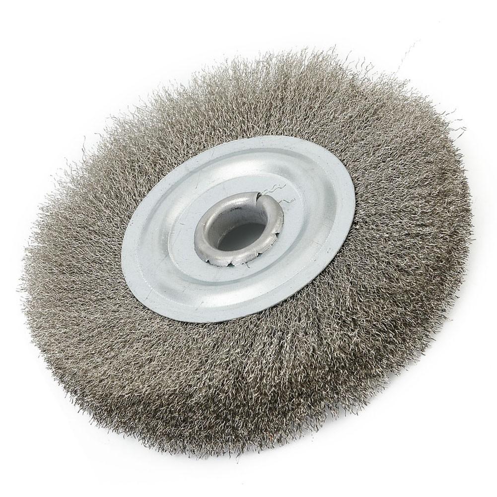 1* Wire Wheel Brush 16mm Hole 1pc 5inch Abrasive Bench Crimped