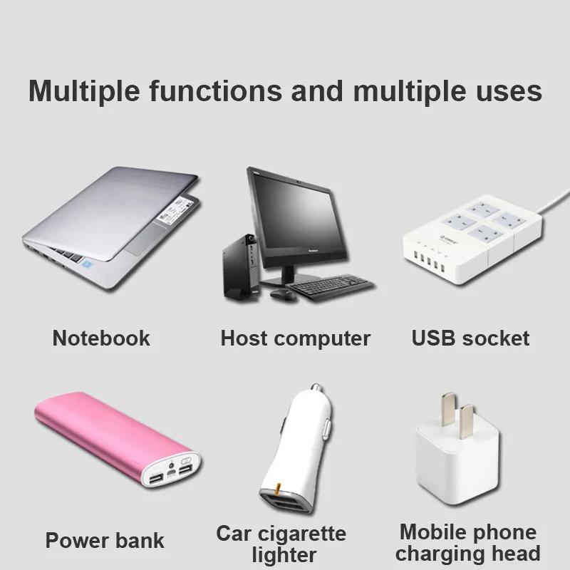 Mini LED Car Light USB Auto Interior Atmosphere Light Neon Ambient Decorative Lamp Auto Interior Decoration Accessories 7 Colors