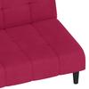 2 Seater Sleeper Sofa in Burgundy Velvet