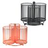 Rotating Pen Holder Creative Swivel Pen Rack Large Capacity Metal Mesh Pen Organizer for Office School Classroom
