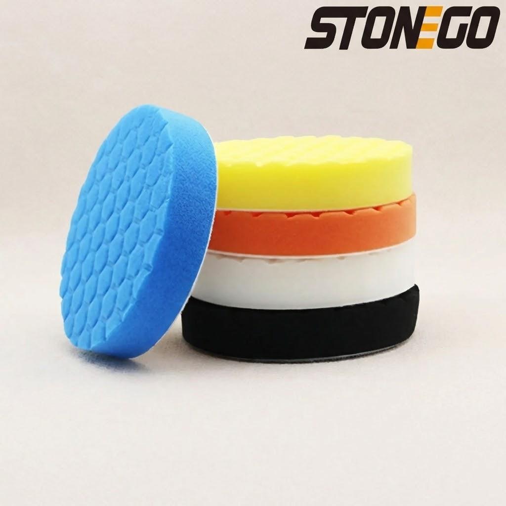 5Pcs Car Buffing Polishing Pads Kit Foam Polishers for Car Waxing Cutting Polishing Accessories Auto Detailing Supplies
