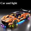 Racing building block toys, racing model building blocks 1:14 DIY sports car building block puzzles, children's gifts