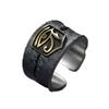 And American European Trend Fashion Mens Ring Hip Hop Eye Of Horus Retro Personality Ring Open Ring Party Accessories