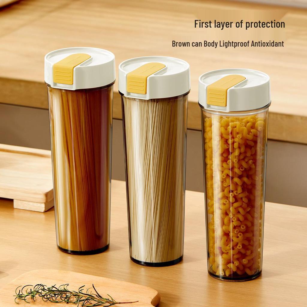 Food-Grade Noodle Box: Coarse Grain Dried Pasta Storage Jar