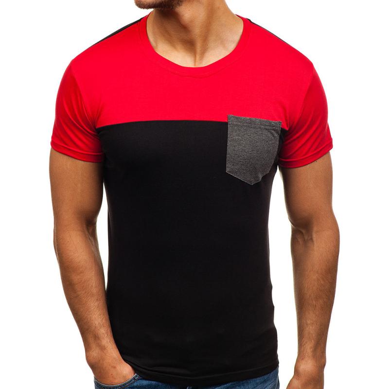 Men Fashion Casual Short Sleeve Slim T 