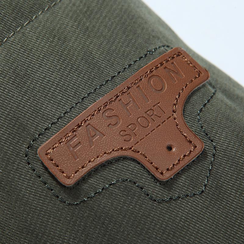 Herren Winter Militärstil Mehrere Taschen Fleecegefüttert Baumwolljacke, Große Größen