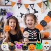 Halloween Candy Bucket Mini Halloween Candy Holder Pumpkin Ghost Cauldron Plastic Bucket Party Supplies for Trick or Treat