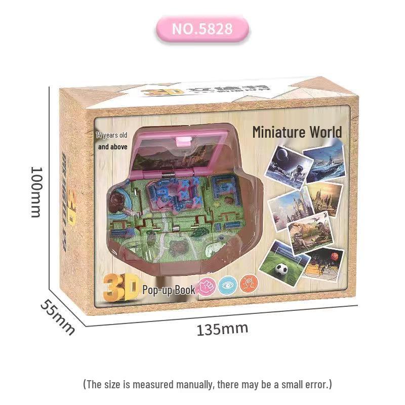 Mini Hamburger 3D Pop-up Book Keychain: Trendy Pendant & Creative Decompression Toy.