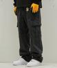 Iseuteuseobiseusyab Cargo Semi Denim Pants - Black