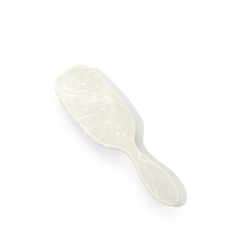 

New Massage Comb Marble Handle Hair Comb Scalp Massager Tangle Free Detangling Brush жовтий