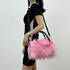 2025 Luxury New Design Women's Faux Fur Handbag Winter Soft Warm Bag Girls Fluffy Large Capacity Tote bag High Quality Fur Purse