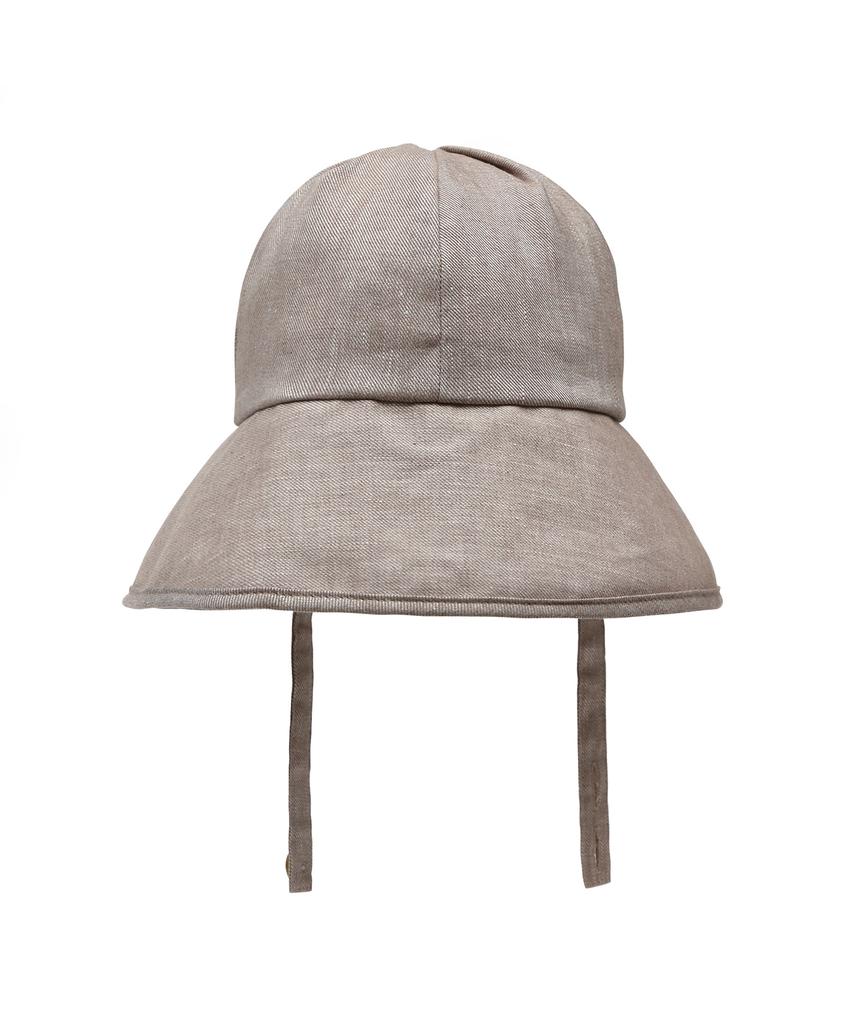 Eondeokeonteulolseutyudio Strap Bucket Hat / Linen Tw / L Brown