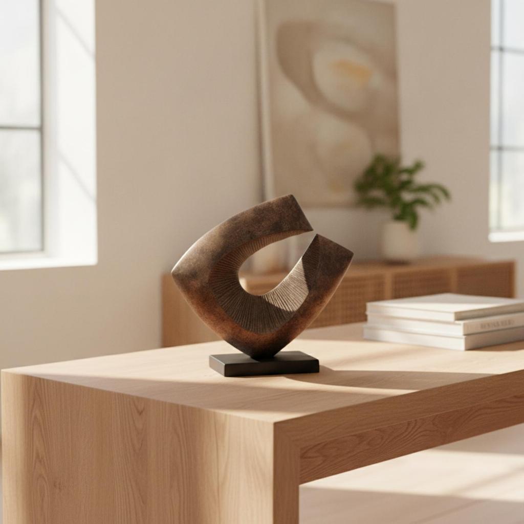 Tabletop Sculpture Artistic Geometric Aesthetic Decorative Ornament