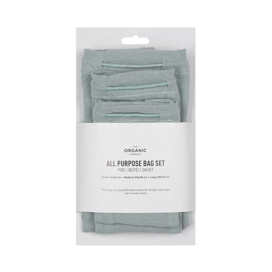 Bio-Allzweckbeutel-Set - Dusty Mint