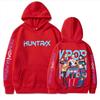 Women's Printed Round Neck Pullover Sweatshirt Hooded Drawstring Sweatshirt Top