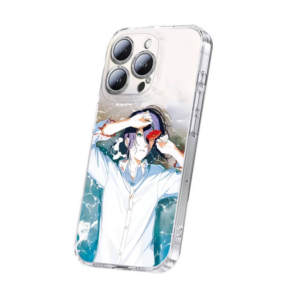 C-Chainsaw Man Reze Arc Phone Case For iPhone 17,16,15,14,13,12,11,Plus,Pro,Max,Plus,E,Air,Mini Transparent iPhone15pro