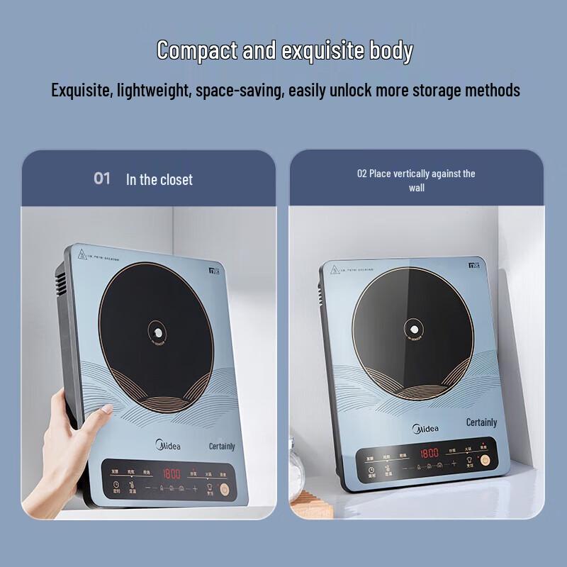 Midea 2200W Touch Control Induction Cooktop CN plug (adapter included)