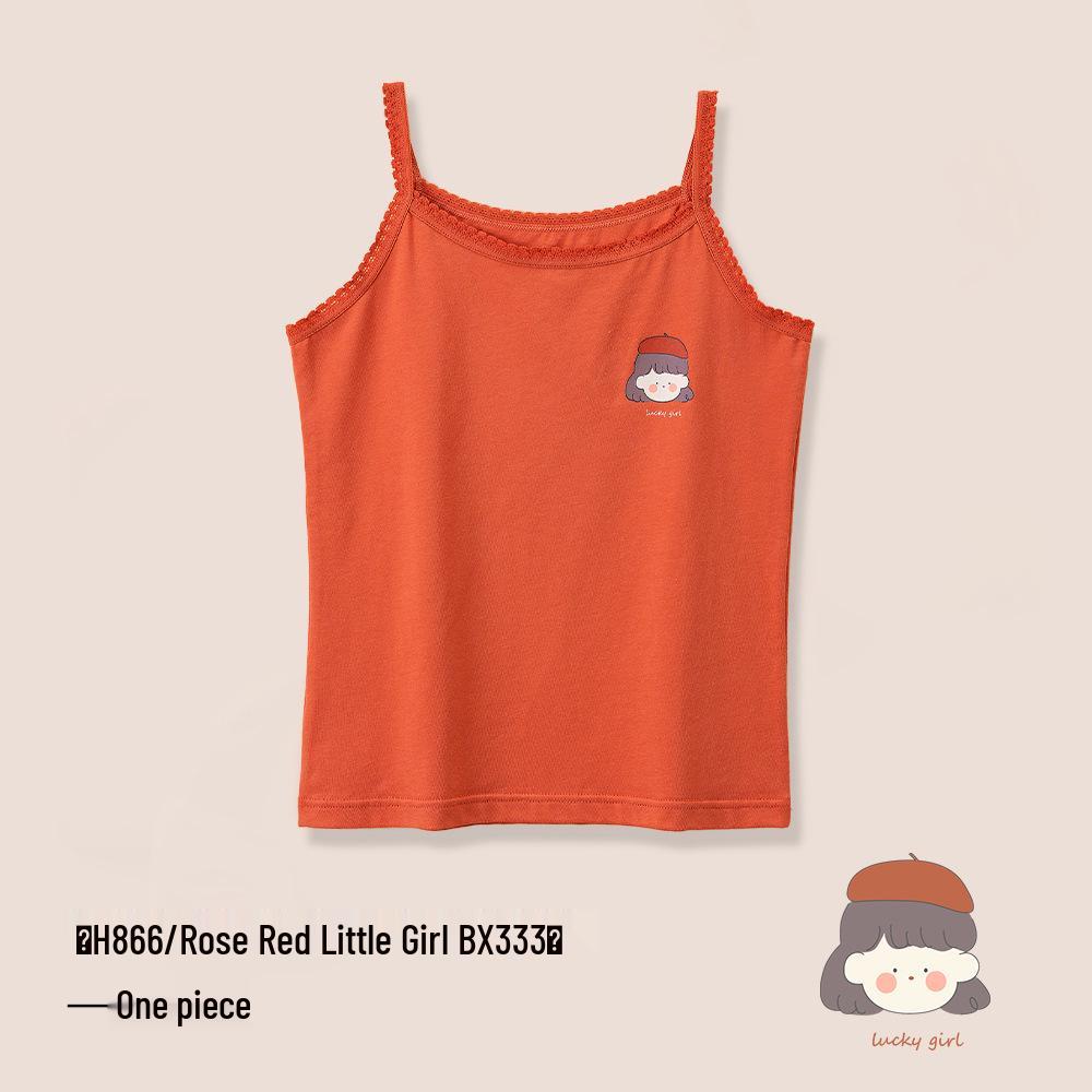 A-Class Summer Pure Cotton Antibacterial Tank Top for Girls and Infants