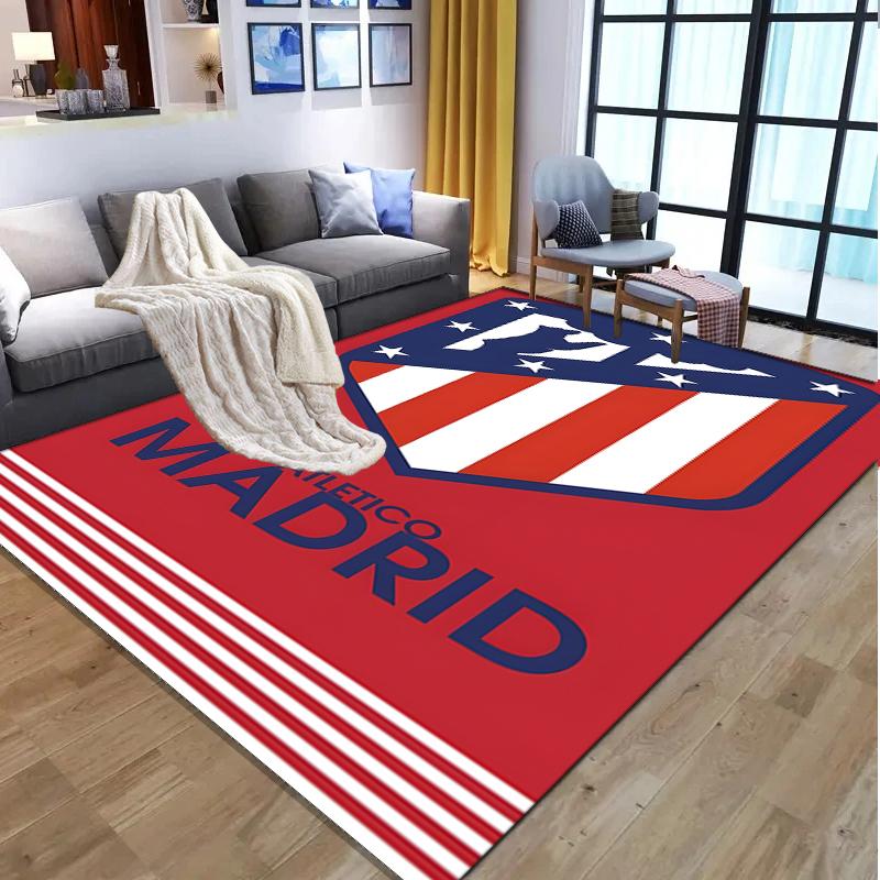 Football Club Pattern Rug, Indoor/Outdoor Mat, for Picnic, Gameroom, Bedroom, Office, Living Room, Home Decor Carpet, Birthday Gift