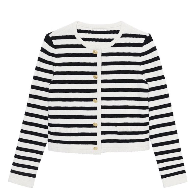 GOELIA Women's French Style Wool Blend Tweed Jacket