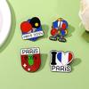 Meeting Paris Sports Brooch Decor Badge Alloy Souvenirs Clothes Bag Accessories