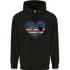 Love Cape Verde Flag Verdean Day Football hoodie-Casual Pullover Sweatshirt