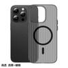 Applicable to Apple 16Promax corrugated magnetic mobile phone case matte grating iPhone16 anti-drop and dirt-resistant protective case