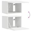 Wall Mounted TV Cabinet White 39 X 31 X 29.5 Cm Engineered Wood