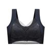 Plus Size Lace Lingerie Sports Bra - Wirefree, Seamless, Anti-Sagging Ice Silk Vest for a Slimmer Look