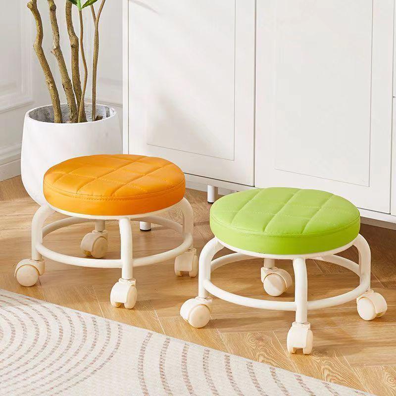 Swivel Mop, Pedicure & Baby Walking Pulley Stool with Wheels
