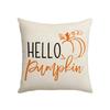 New Autumn Thanksgiving Pillow Cover Home Sofa Cushion Cover Linen Maple Leaf Pumpkin Car Pillow