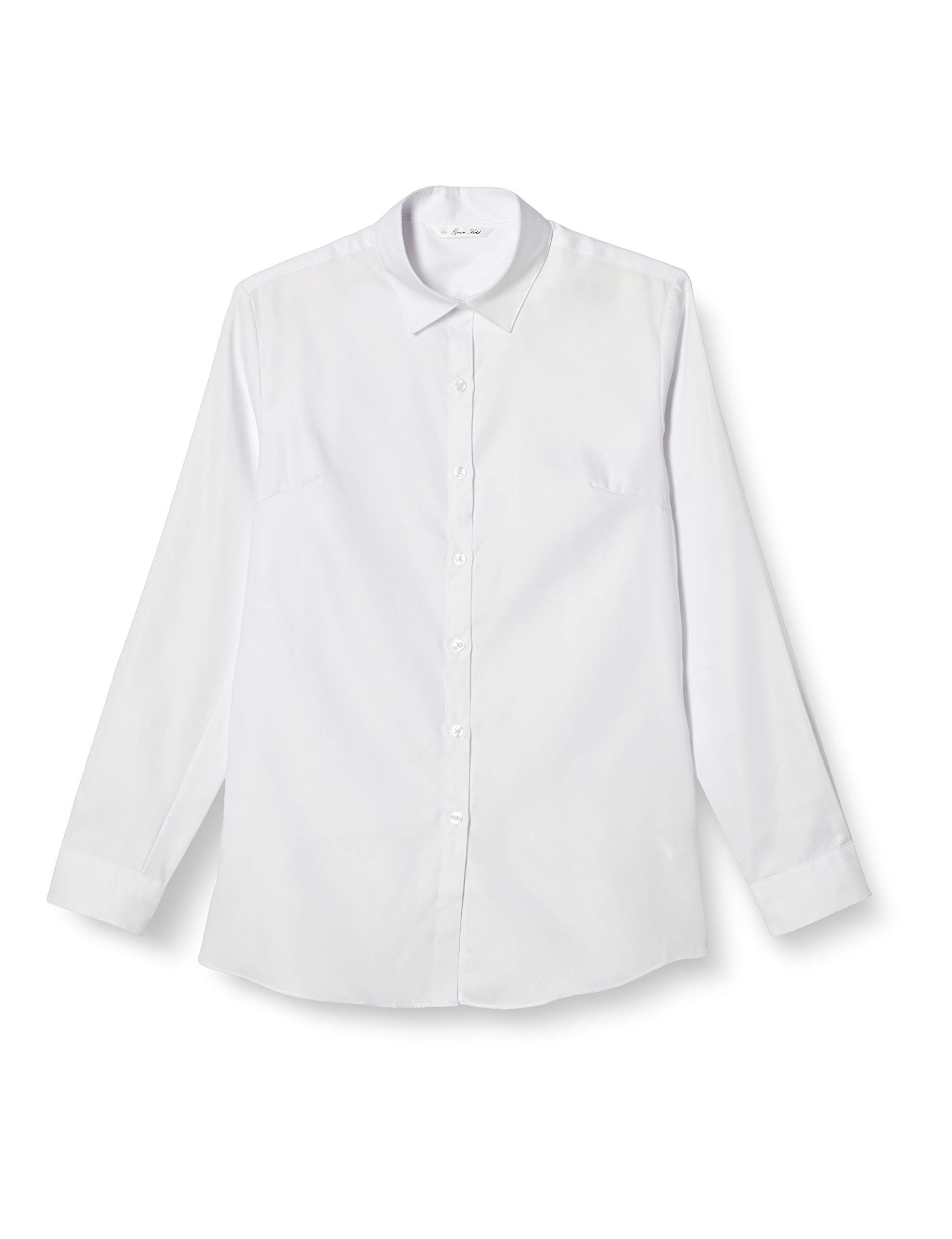 

Yamaki Grace Field Твил Стрейч Белая Рубашка с Обычным Воротником Размер Размер Блузка Устойчивая к Сминанию, LBH200, 5-2205