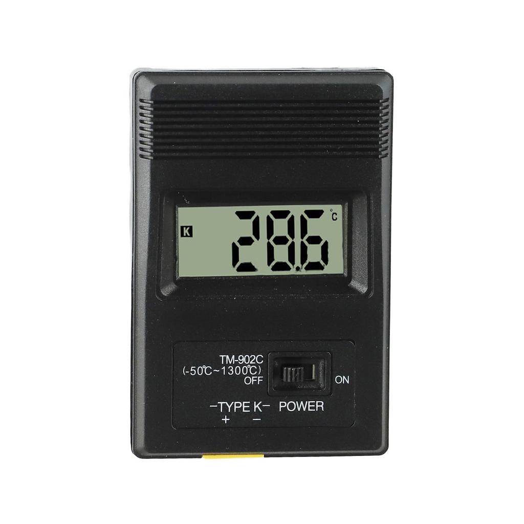 TM902C Portable Digital Thermometer with K Type Temperature Probe and LCD Display for Fast Accurate Readings 50 to 1300 Celsius