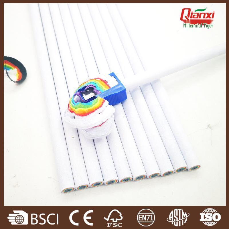 Rainbow Paper Pencil Set for Kids 4+ - Colored Pencils for Drawing, Painting, and Doodling