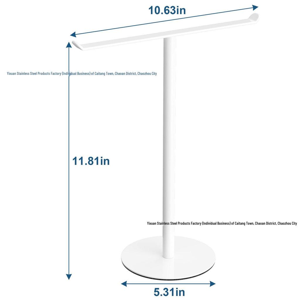 Space-Saving Vertical Towel Rack for Bathroom or Kitchen Countertop Storage