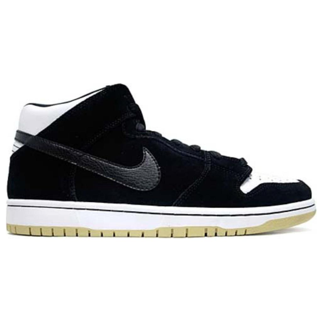 New Nike Sb Dunk Mid Black White Gum 314383-013