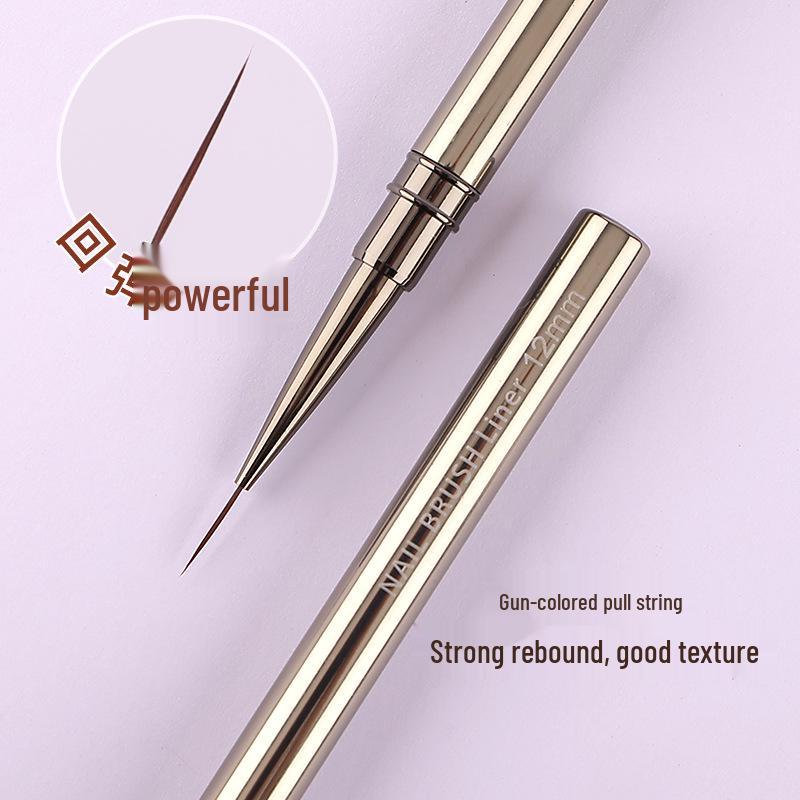 Nail Art Liner Pen Set: Ultra-Fine 9mm & 12mm for Detailed Painting and Outlining