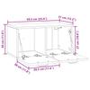 Wall Mounted TV Cabinet White 59.5 x 31 x 30 cm Particleboard